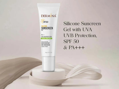 Dermina Silicone Sunscreen Gel SPF 50 PA