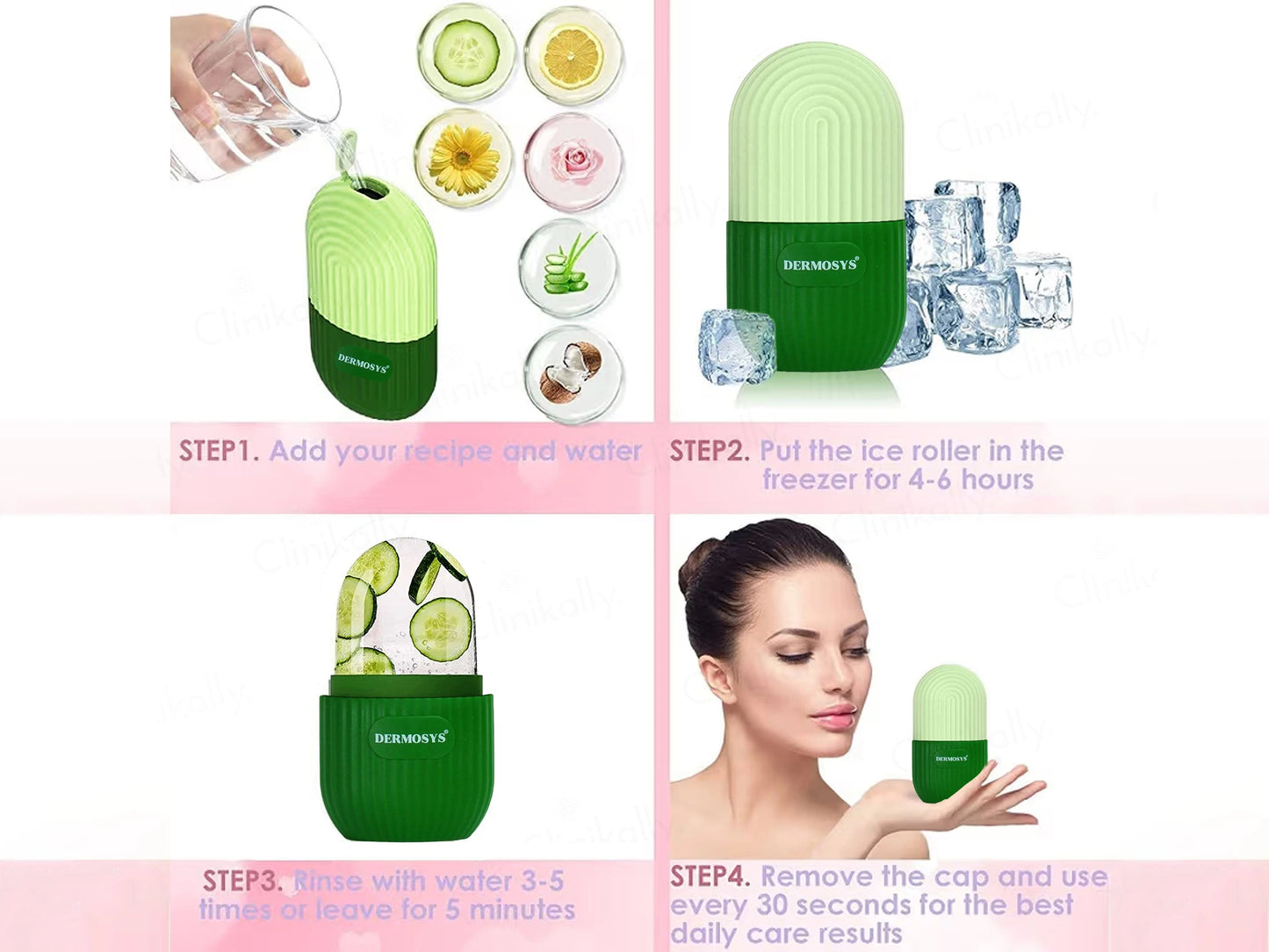 Dermosys Silicone and  Face Ice Roller