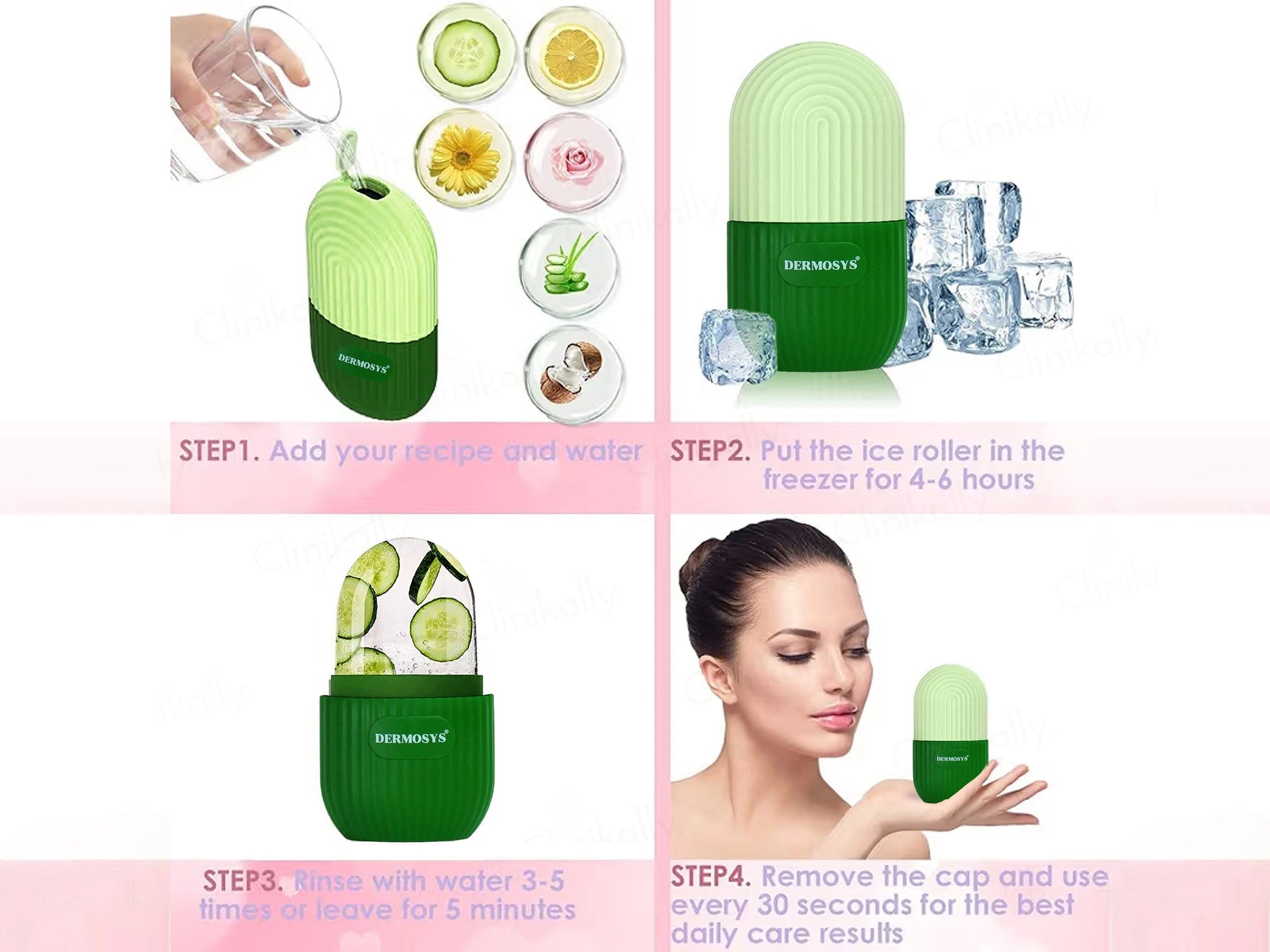 Dermosys Silicone and  Face Ice Roller