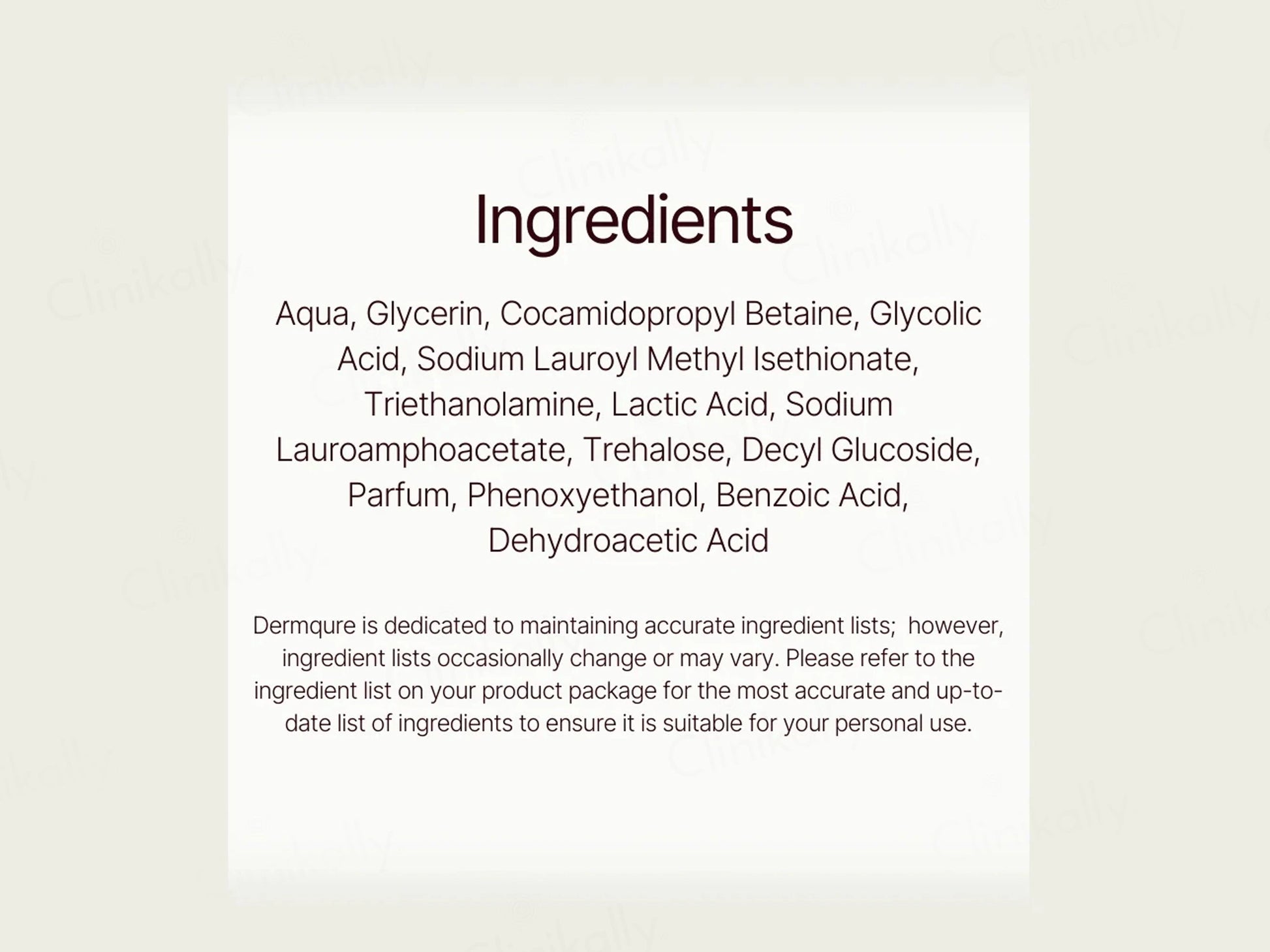 Dermqure G7 Glycolic Acid Skin Cleanser