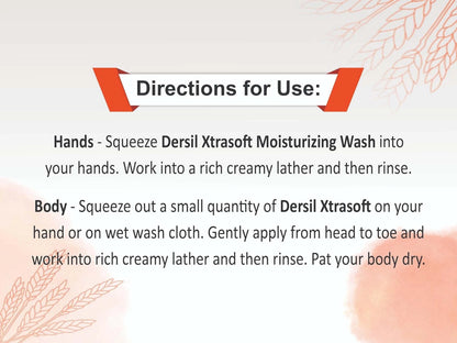 Dersil Xtrasoft Hand and  Body Moisturizing Wash