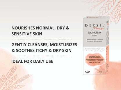 Dersil Xtrasoft Hand and  Body Moisturizing Wash