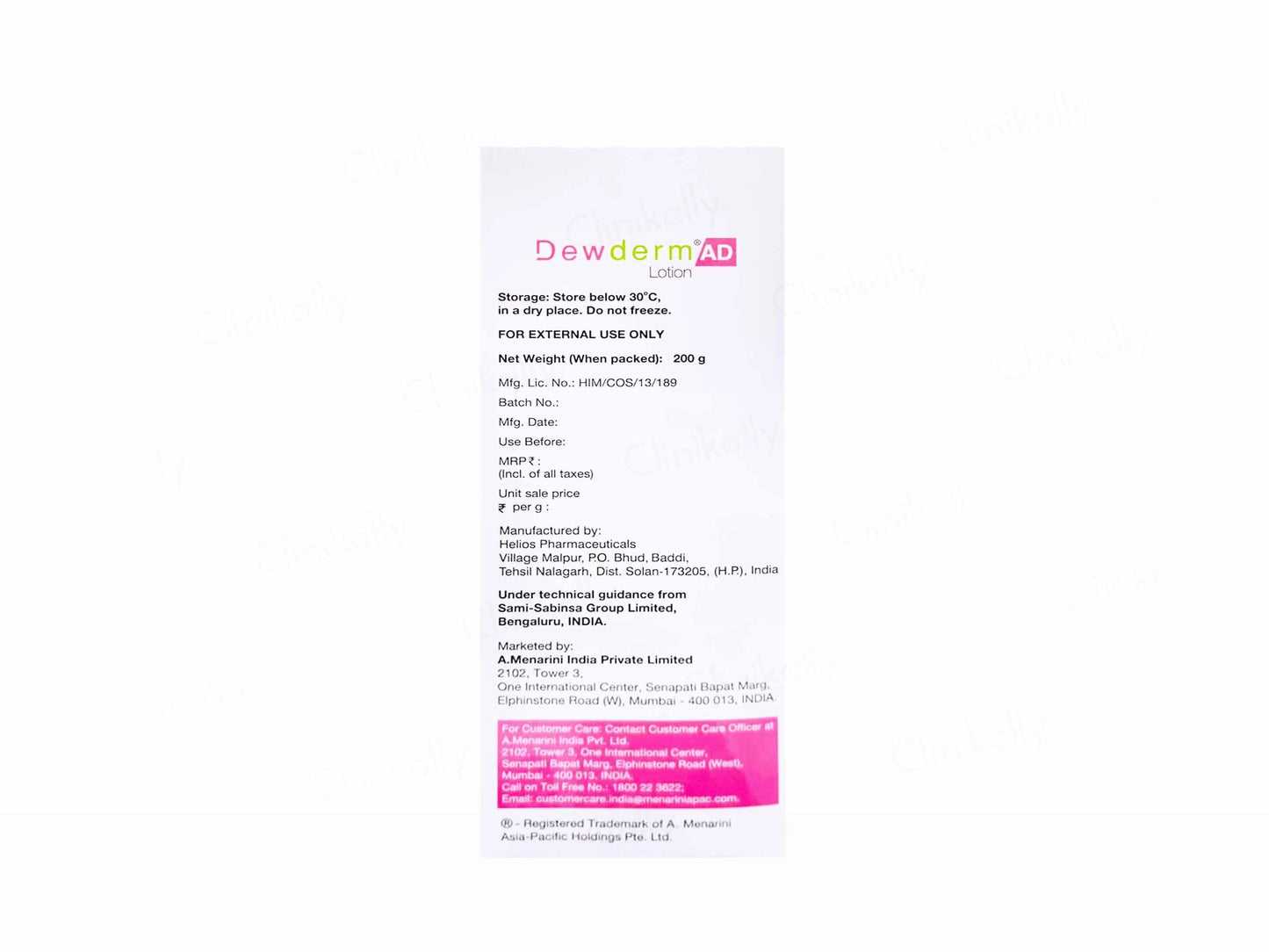 Dewderm AD Anti-Dryness Lotion
