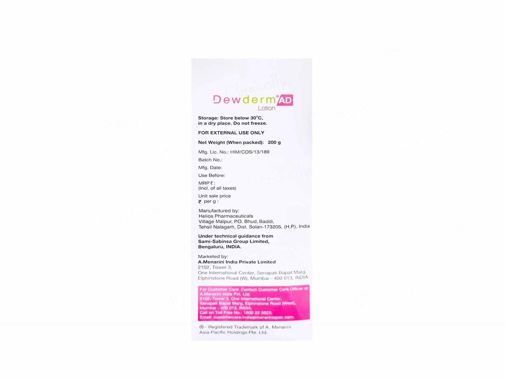 Dewderm AD Anti-Dryness Lotion