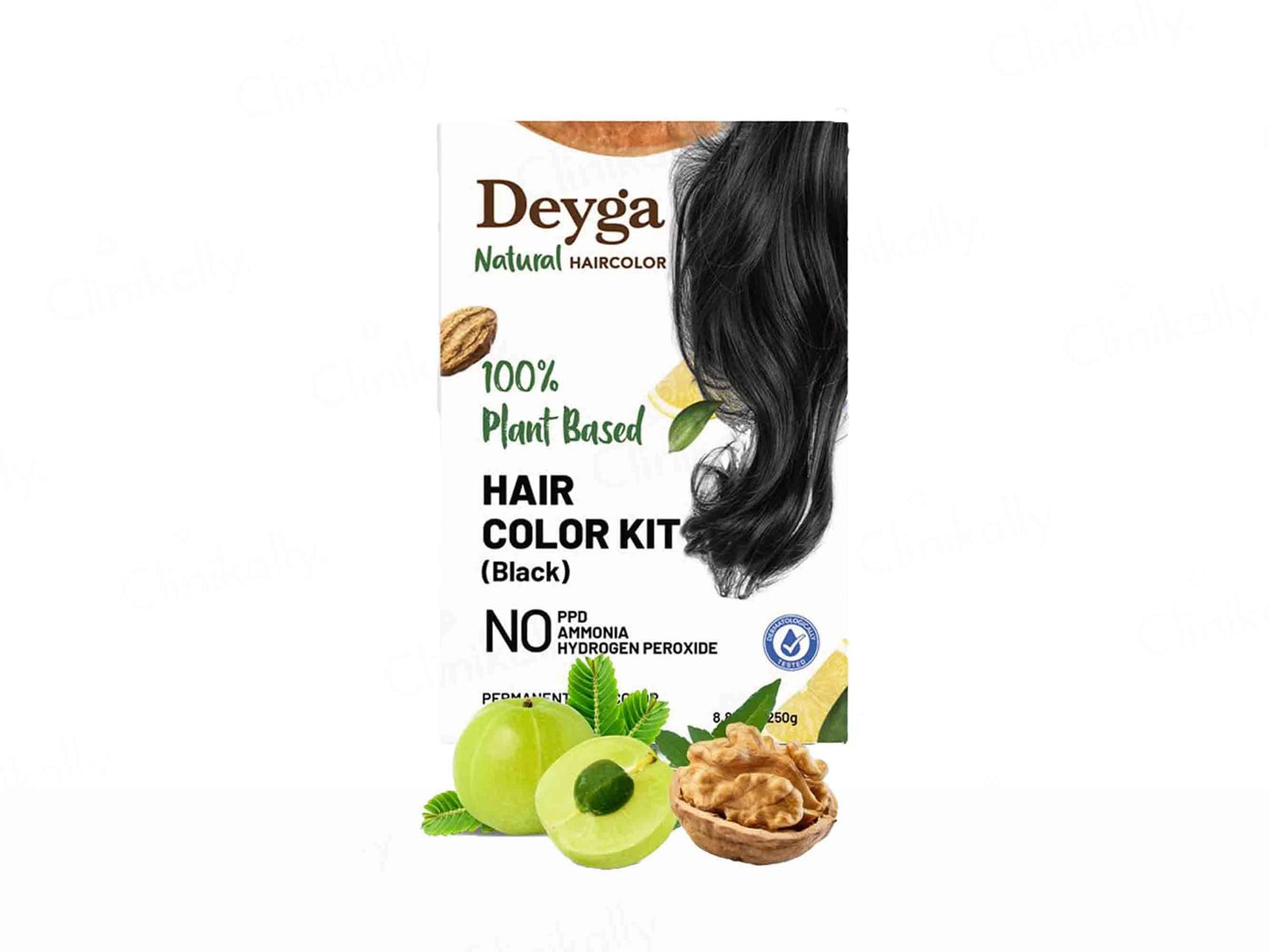 Deyga 100 Percent Plant Based Hair Colour Kit - Black