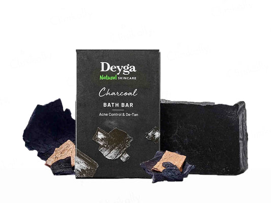 Deyga Charcoal Bath Bar For Acne Control and  De-Tan