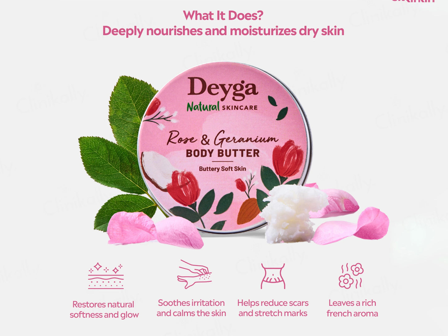 Deyga Rose and  Geranium Body Butter