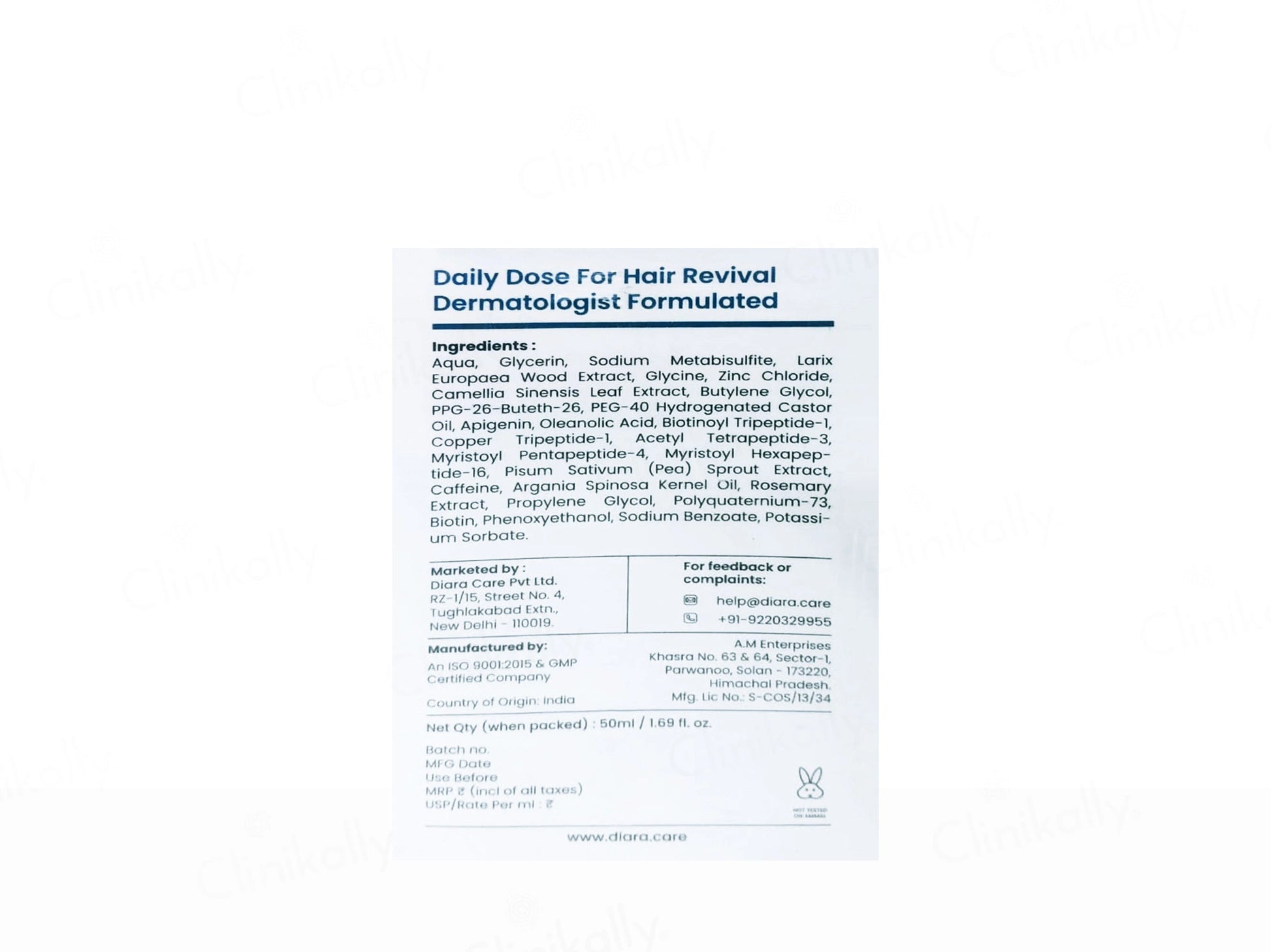 Diara Ronagen Penta-Peptide Hair Serum