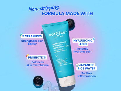 Dot and  Key Barrier Repair  Hydrating Gentle Face Wash