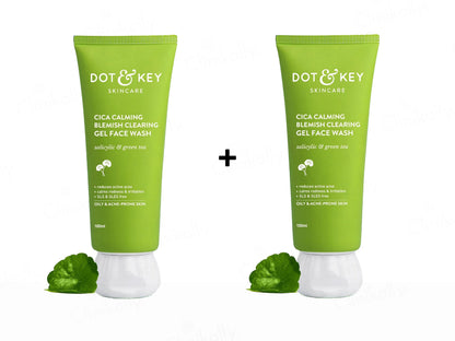 Dot and  Key Cica Calming Blemish Clearing Gel Face Wash