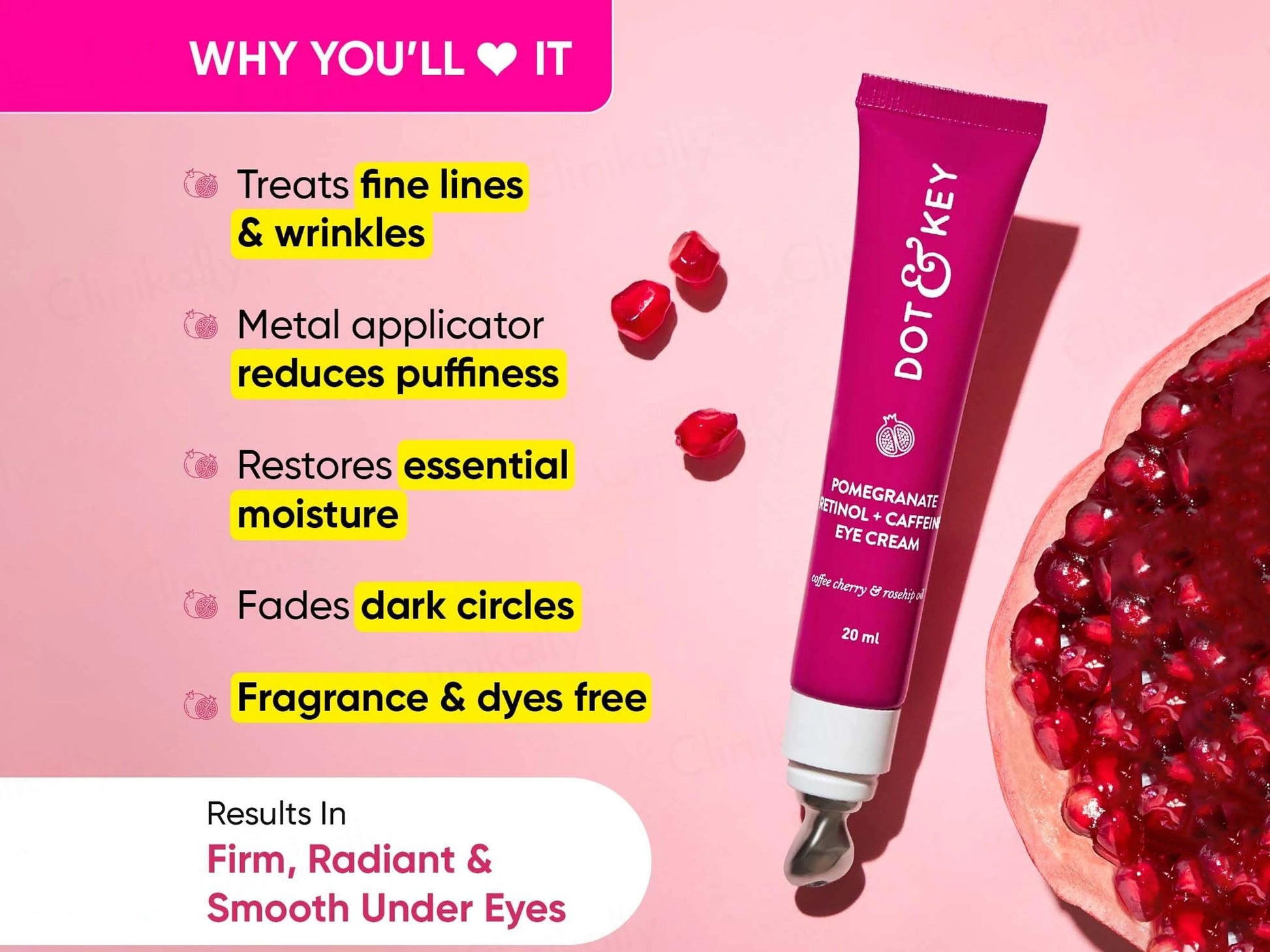 Dot and  Key Pomegranate Youth Retinol  Caffeine Eye Cream