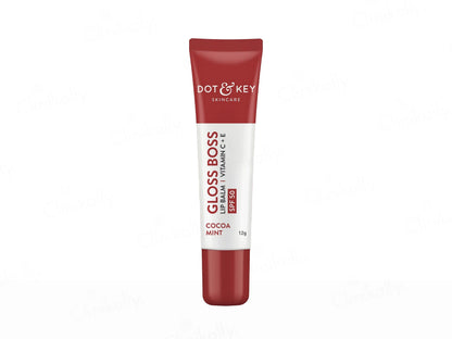 Dot and  Key Vitamin C  E Gloss Boss Tinted Lip Balm SPF 50 Cocoa Mint