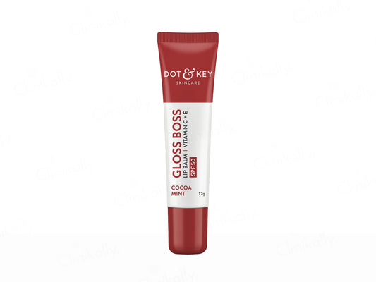 Dot and  Key Vitamin C  E Gloss Boss Tinted Lip Balm SPF 50 Cocoa Mint