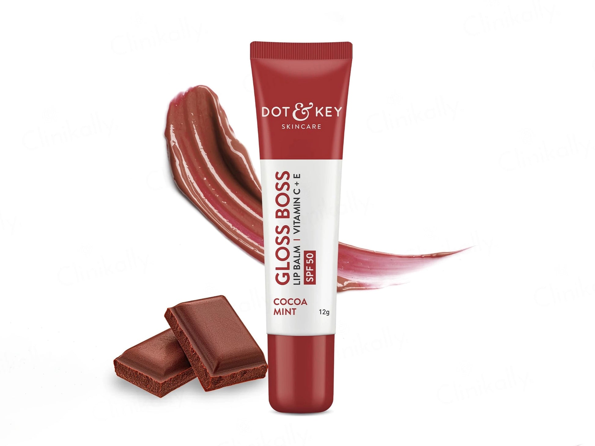 Dot and  Key Vitamin C  E Gloss Boss Tinted Lip Balm SPF 50 Cocoa Mint