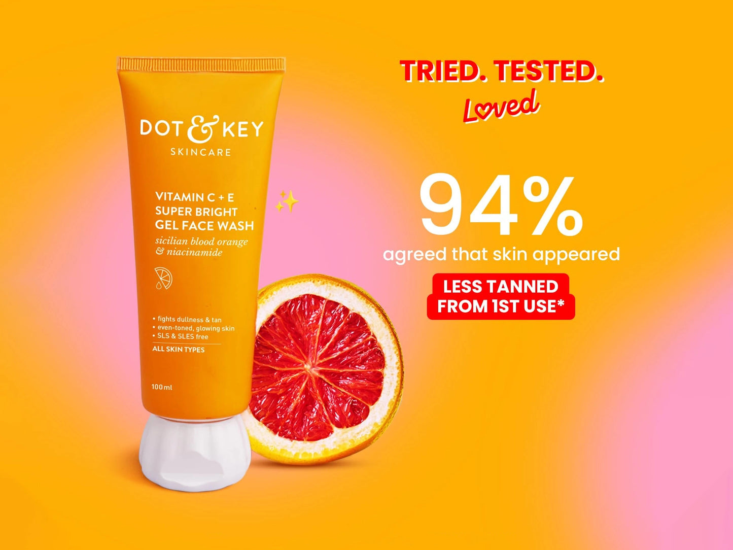 Dot and  Key Vitamin C  E Super Bright Gel Face Wash