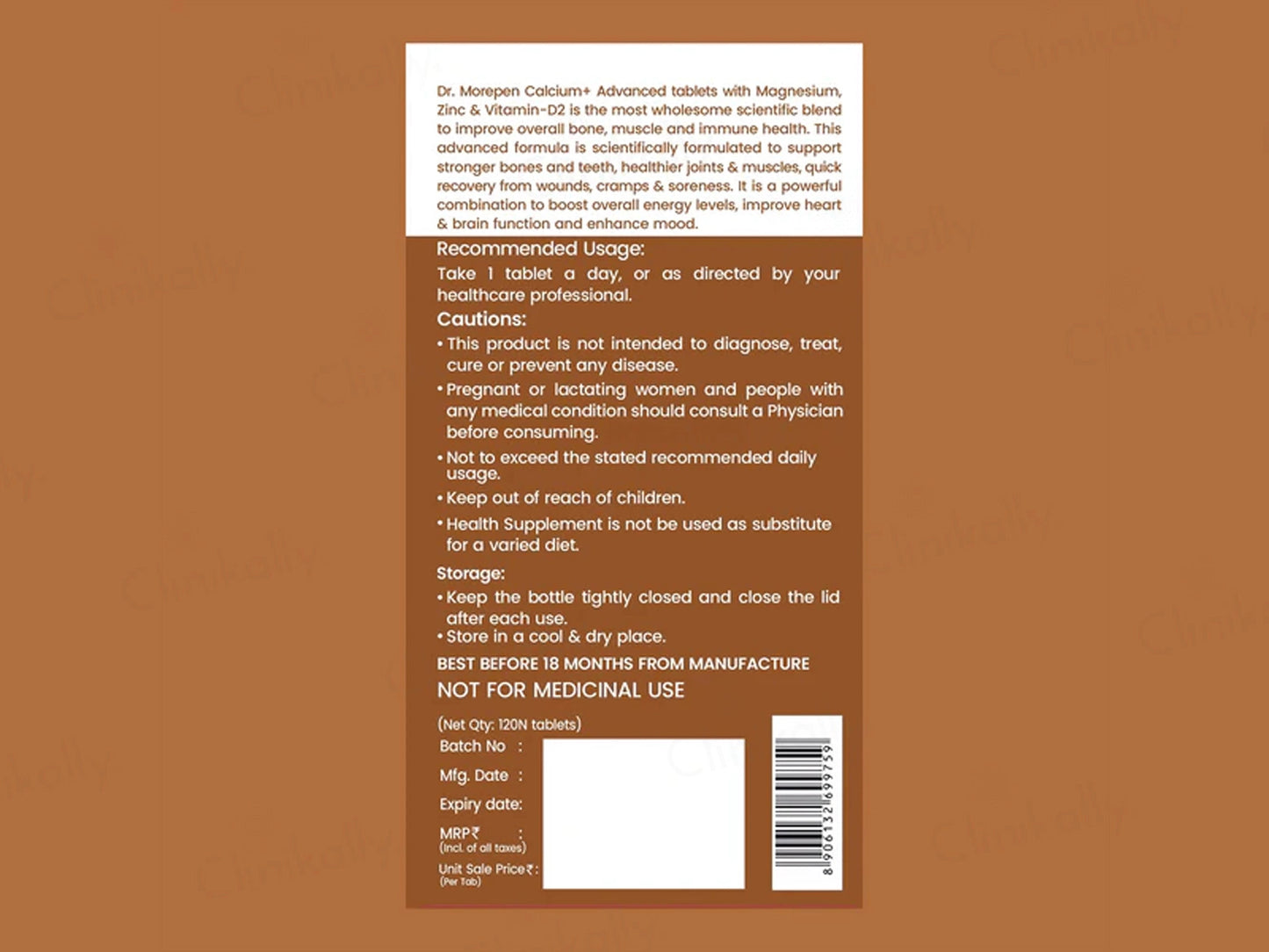 Dr. Morepen Calcium Advanced Tablet