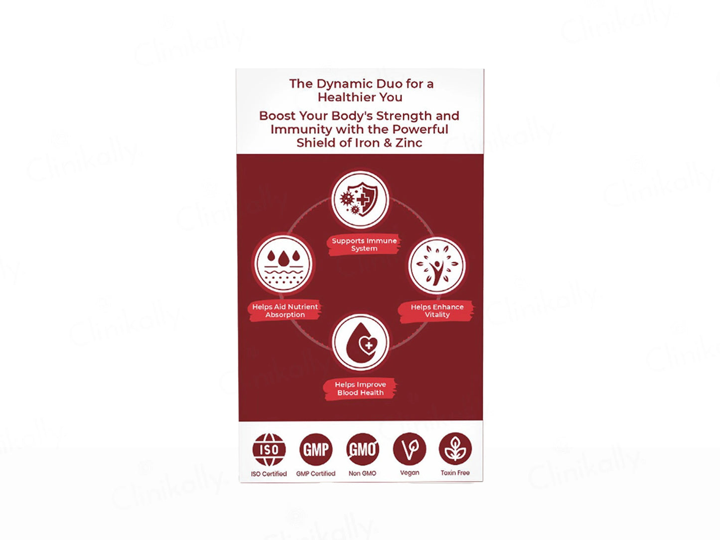 Dr. Morepen Iron and  Zinc, L-Methyl Folate, Vitamin C and  B12 Tablet