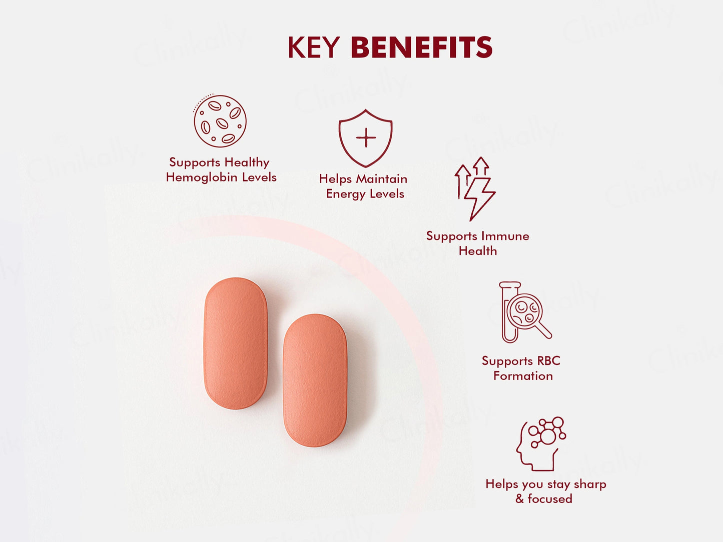 Dr. Morepen Iron and  Zinc, L-Methyl Folate, Vitamin C and  B12 Tablet