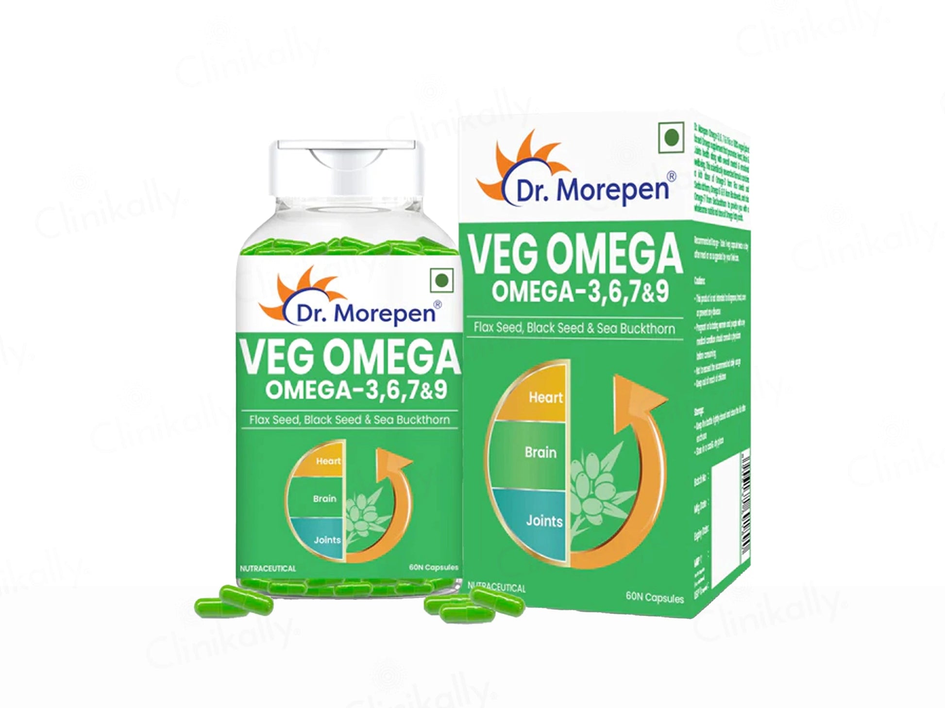 Dr. Morepen Veg Omega-3, 6, 7 and  9 Capsule