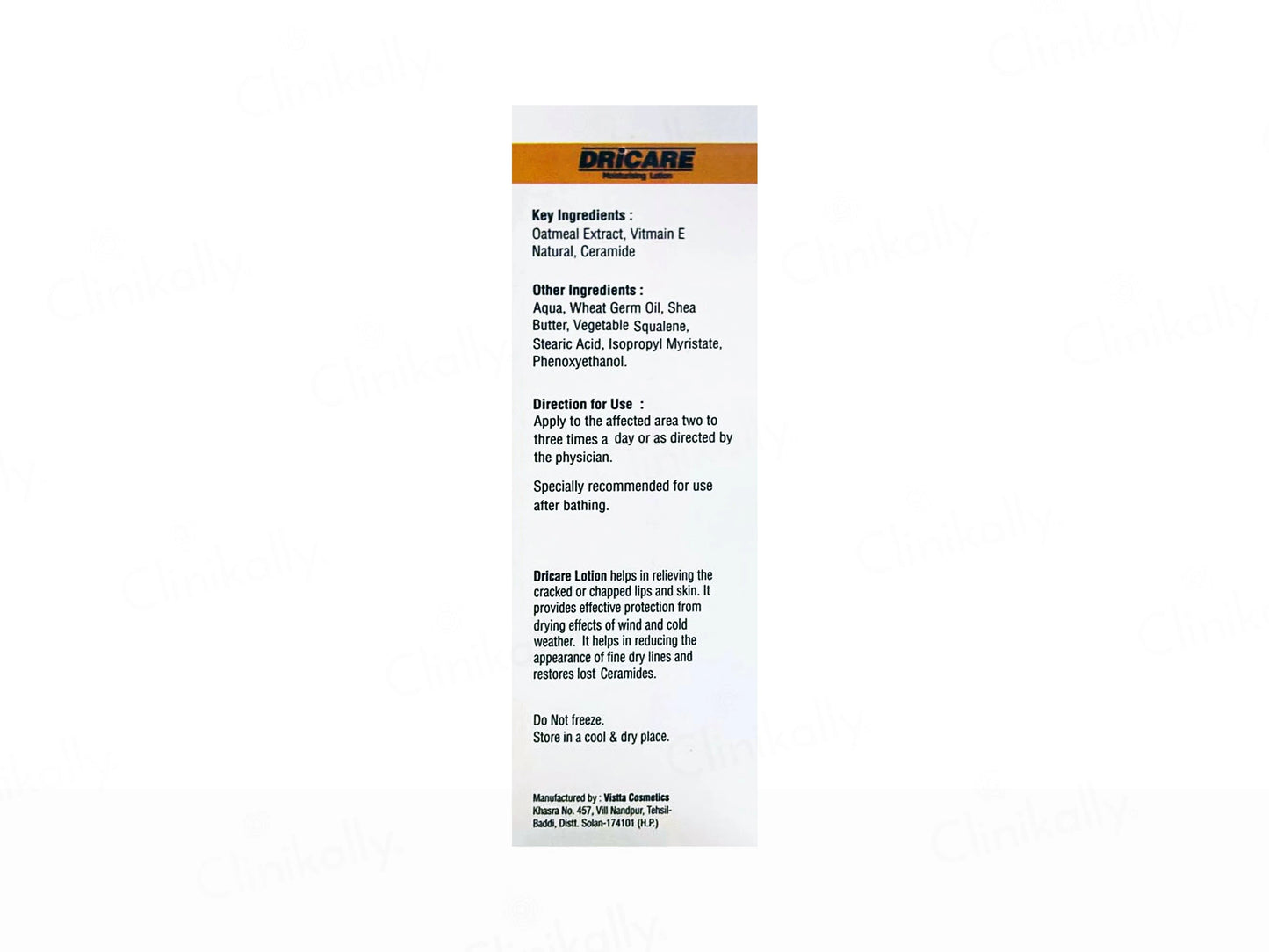 Dricare Moisturising Lotion