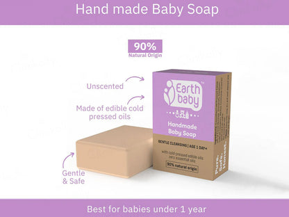 Earth Baby Handmade Gentle Cleansing Baby Soap Age 1 Day