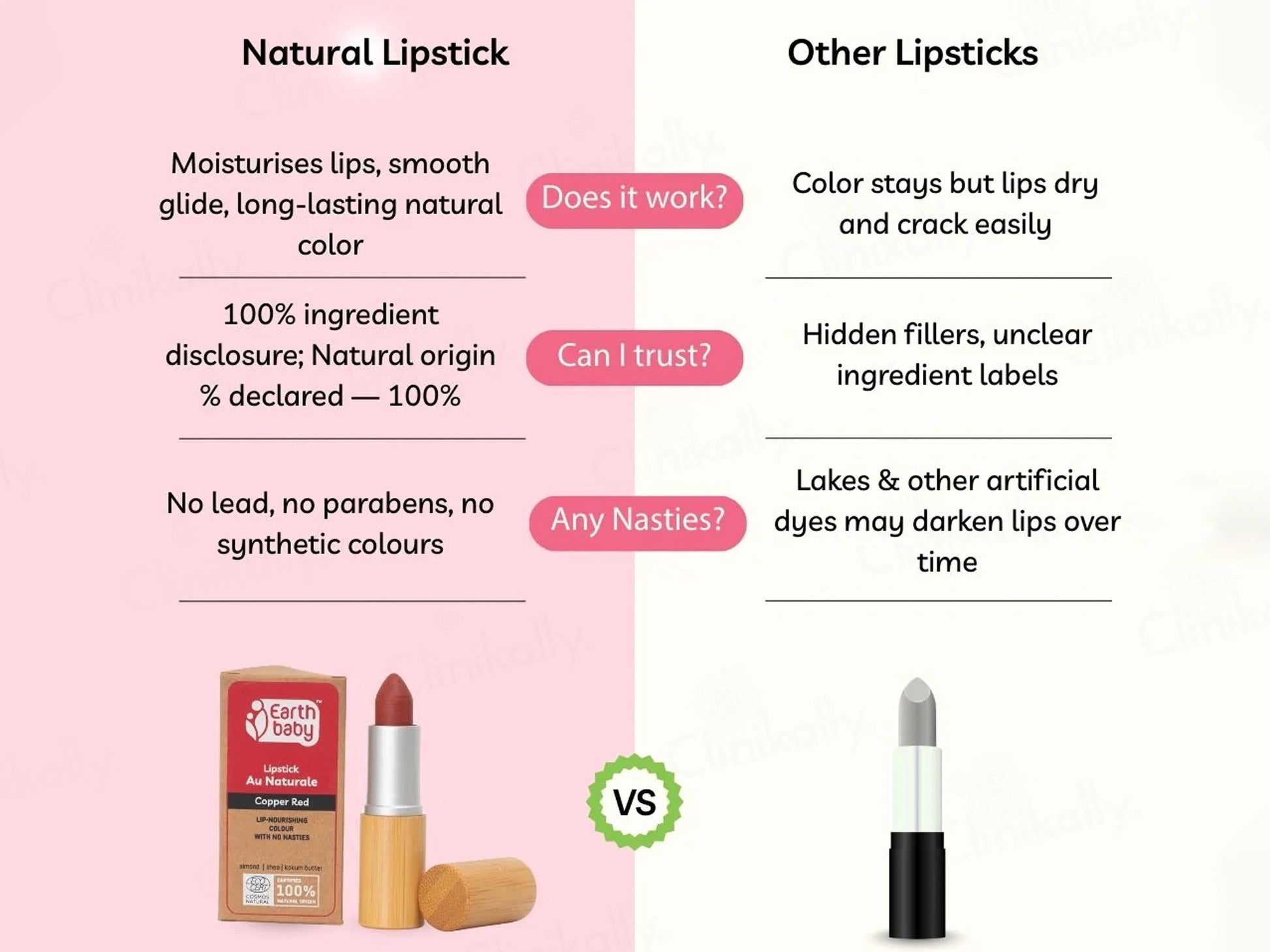 Earth Baby Lip-Nourishing Colour Lipstick Au Naturale - Sunset Orange