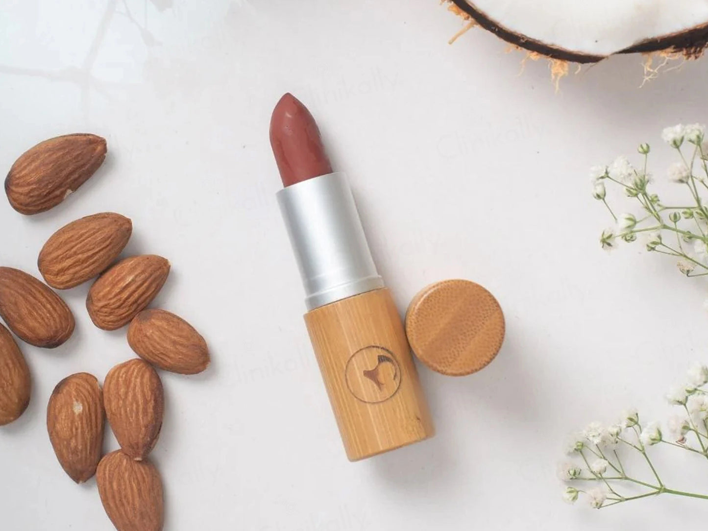 Earth Baby Lip-Nourishing Colour Lipstick Au Naturale - Wood Brown