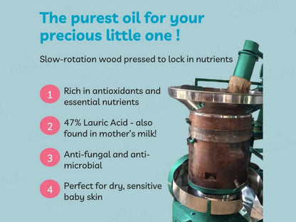 Earth Baby Virgin Coconut Oil For Hair and  Body Massage