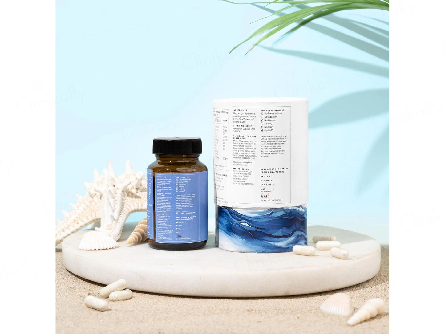 Earthful Marine Magnesium Nutraceutical Veg Capsule