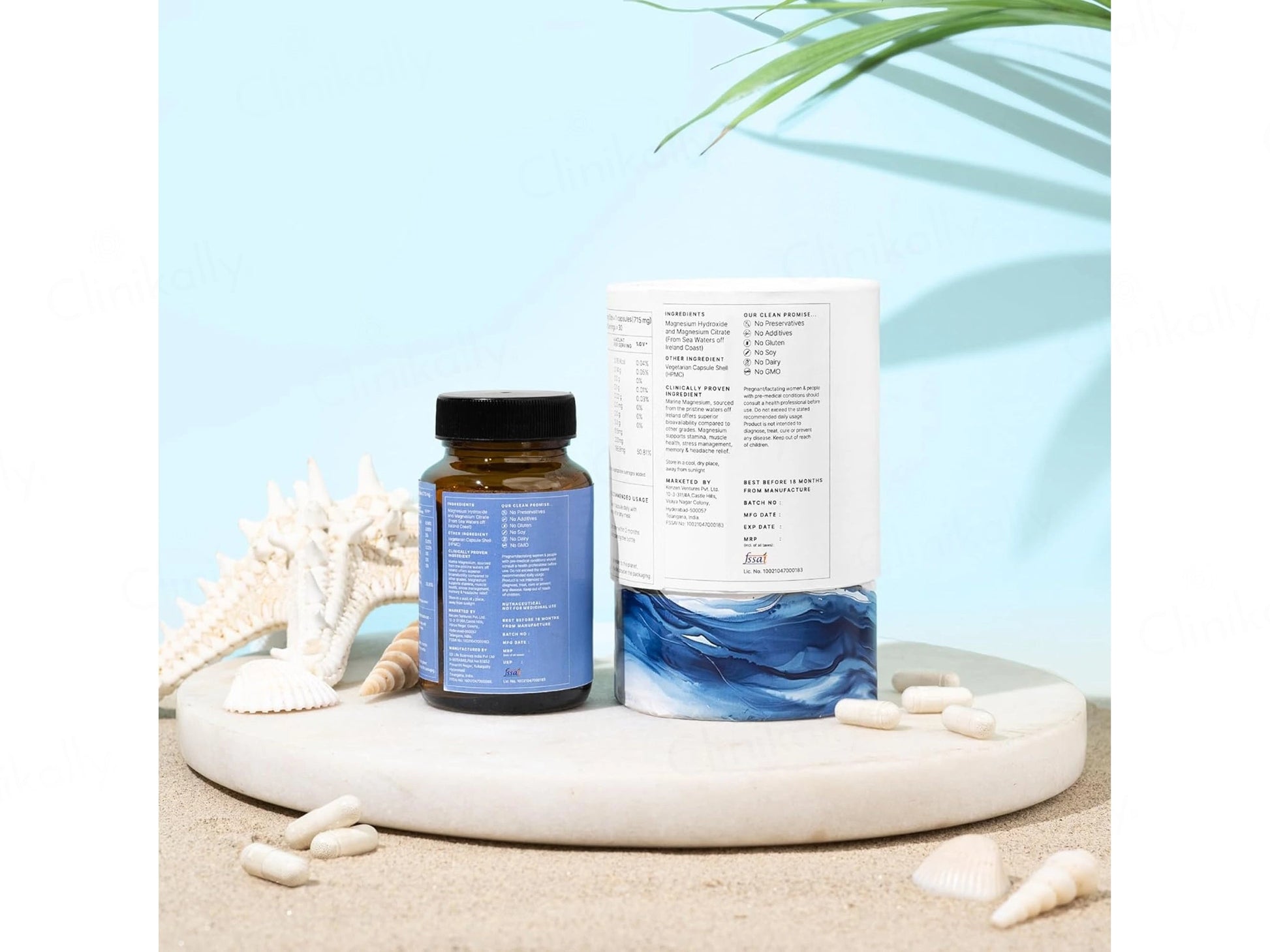 Earthful Marine Magnesium Nutraceutical Veg Capsule