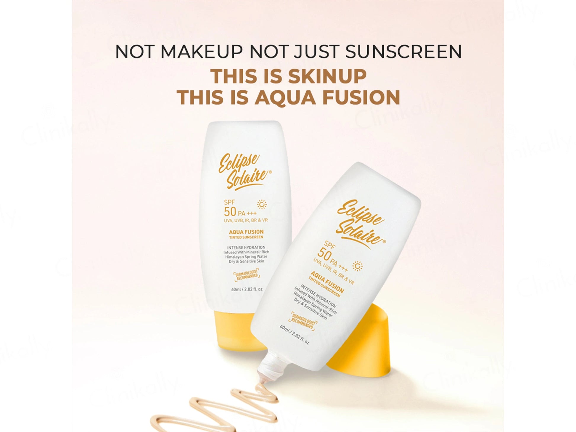 Eclipse Solaire Tinted Aqua Fusion Sunscreen SPF 50 PA