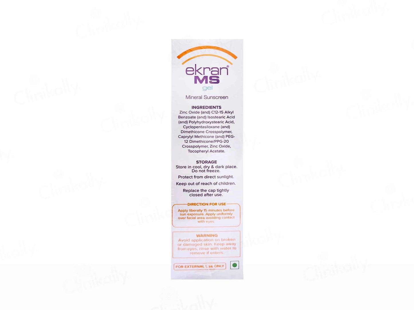 Ekran MS Mineral Sunscreen Gel SPF 50 PA