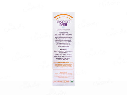 Ekran MS Mineral Sunscreen Gel SPF 50 PA