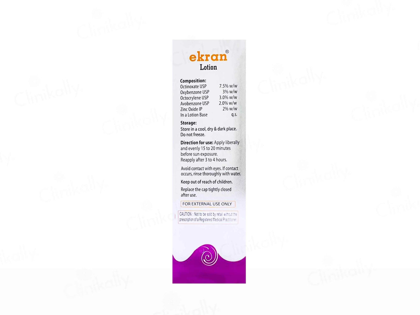 Ekran Sunscreen Lotion SPF 30 PA