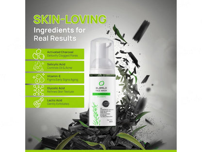 Elbrilo Activated Charcoal Oil Control Foaming Face Wash