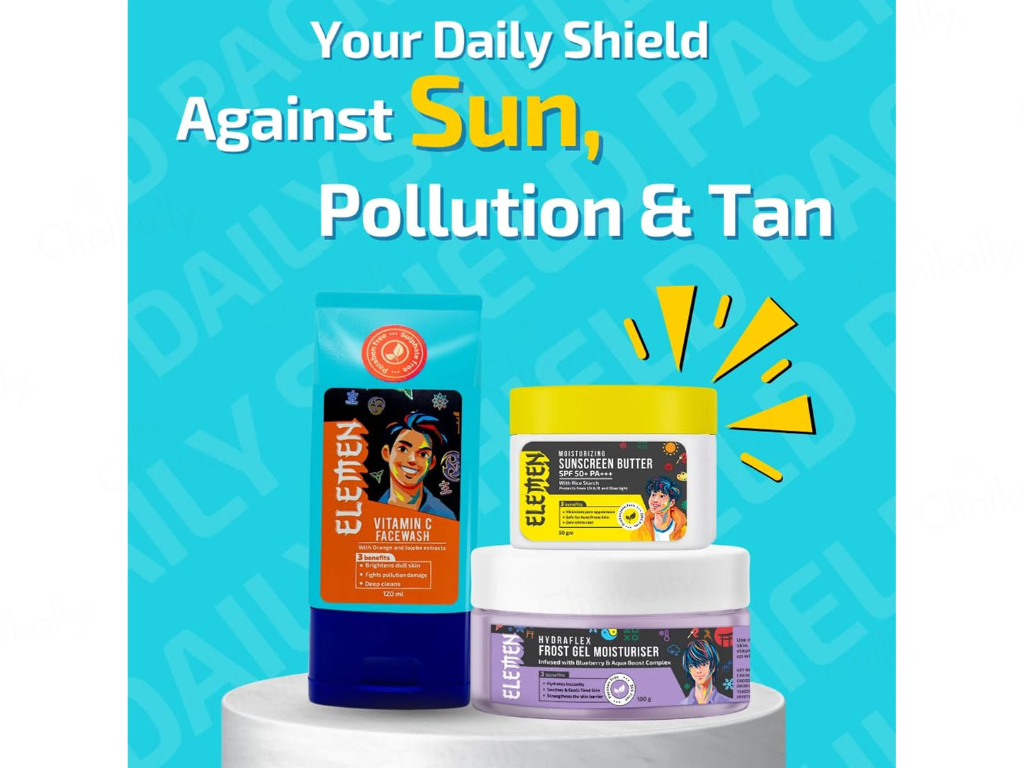 Elemen Daily Shield Combo Pack