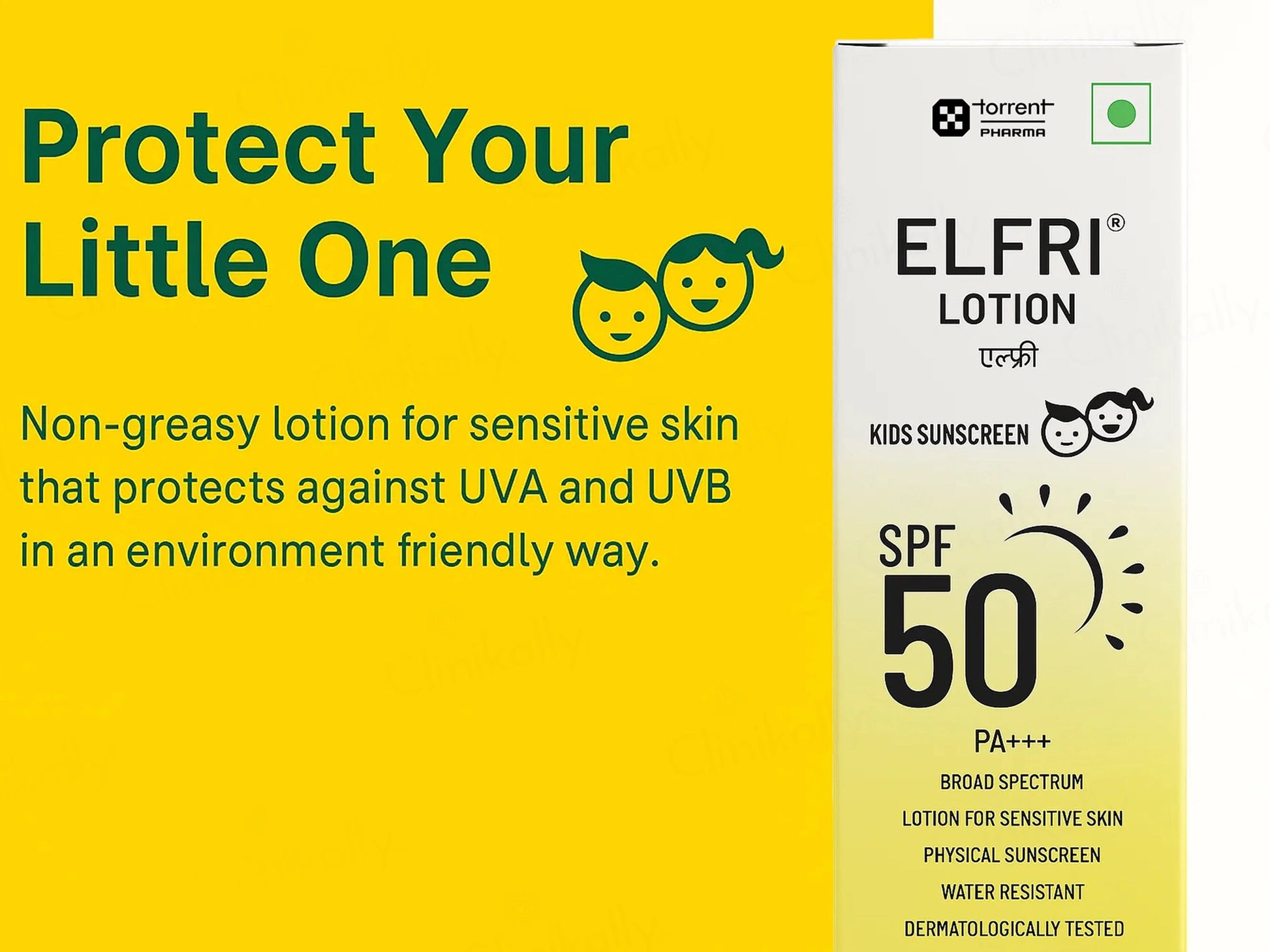Elfri Kids Sunscreen Lotion SPF 50 PA
