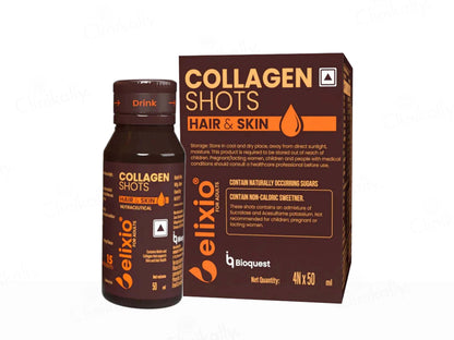 Elixio Hair and  Skin Collagen Shots For Adults