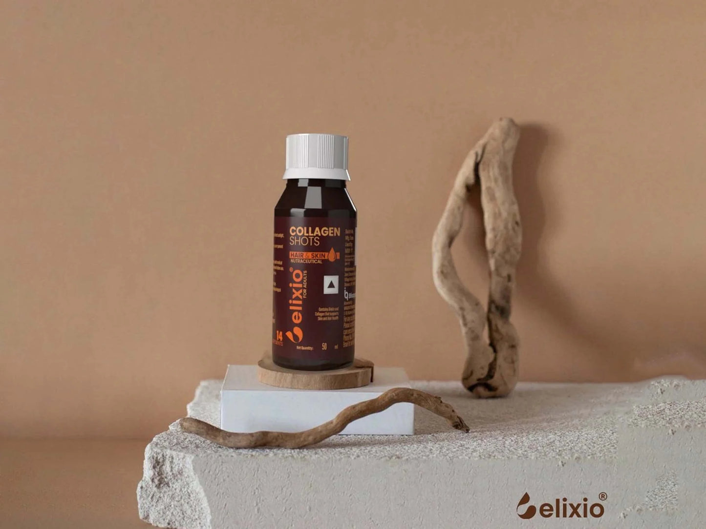 Elixio Hair and  Skin Collagen Shots For Adults
