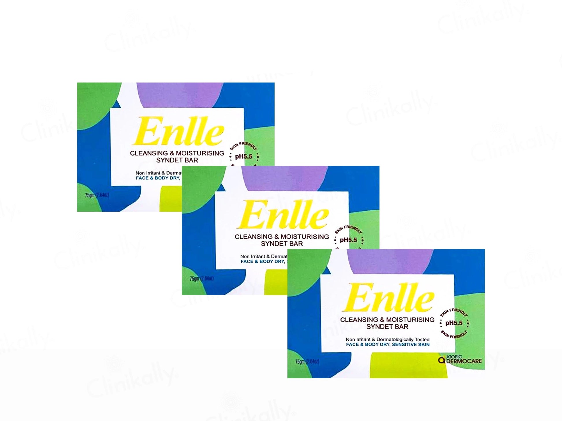 Enlle Cleansing and  Moisturising Syndet Bar