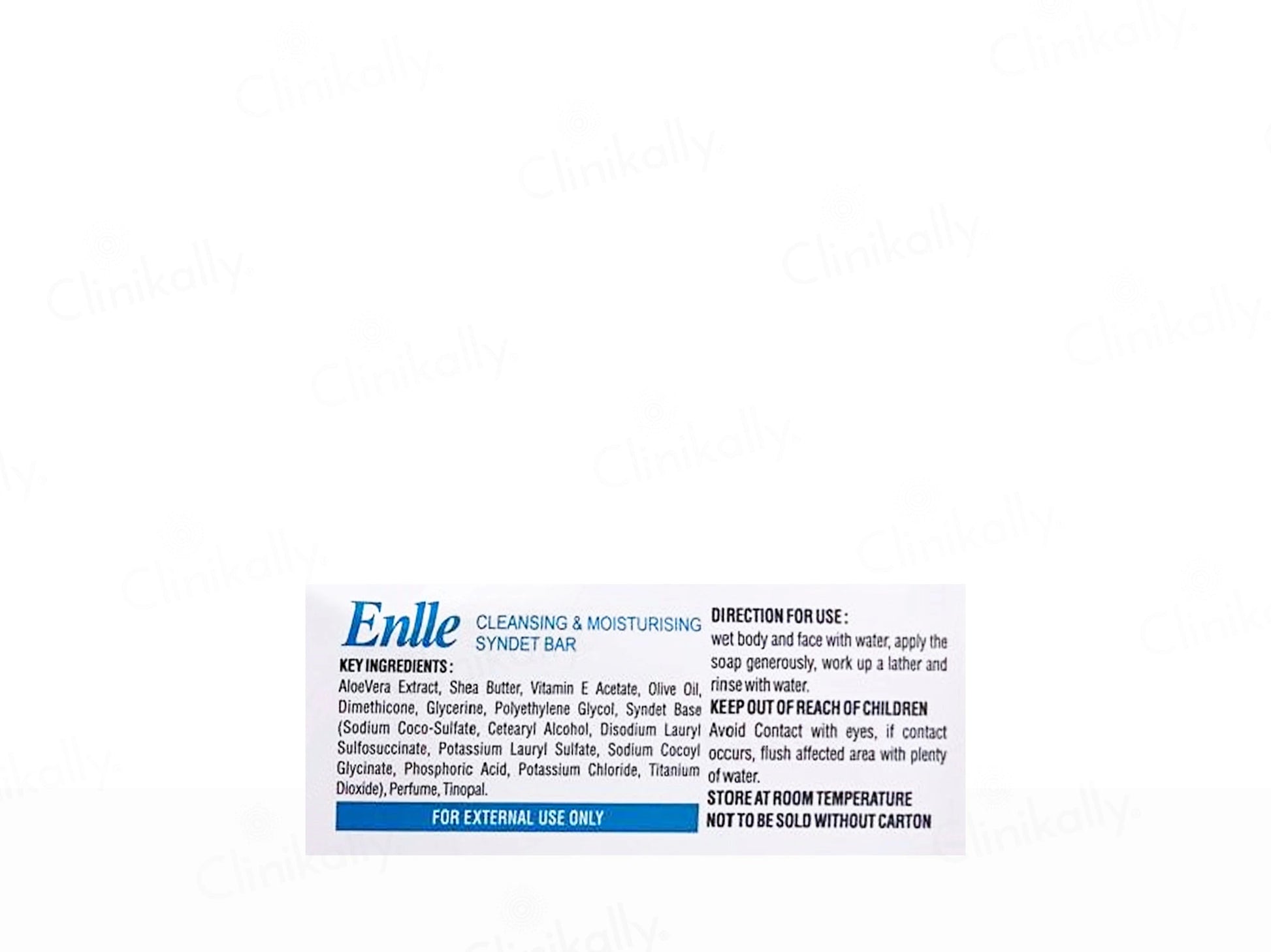 Enlle Cleansing and  Moisturising Syndet Bar