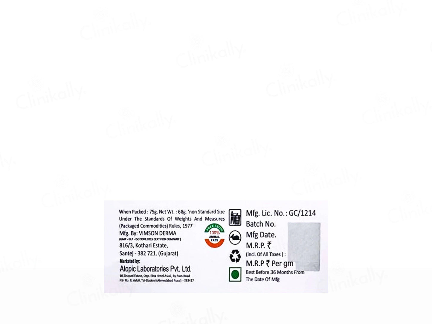 Enlle Cleansing and  Moisturising Syndet Bar