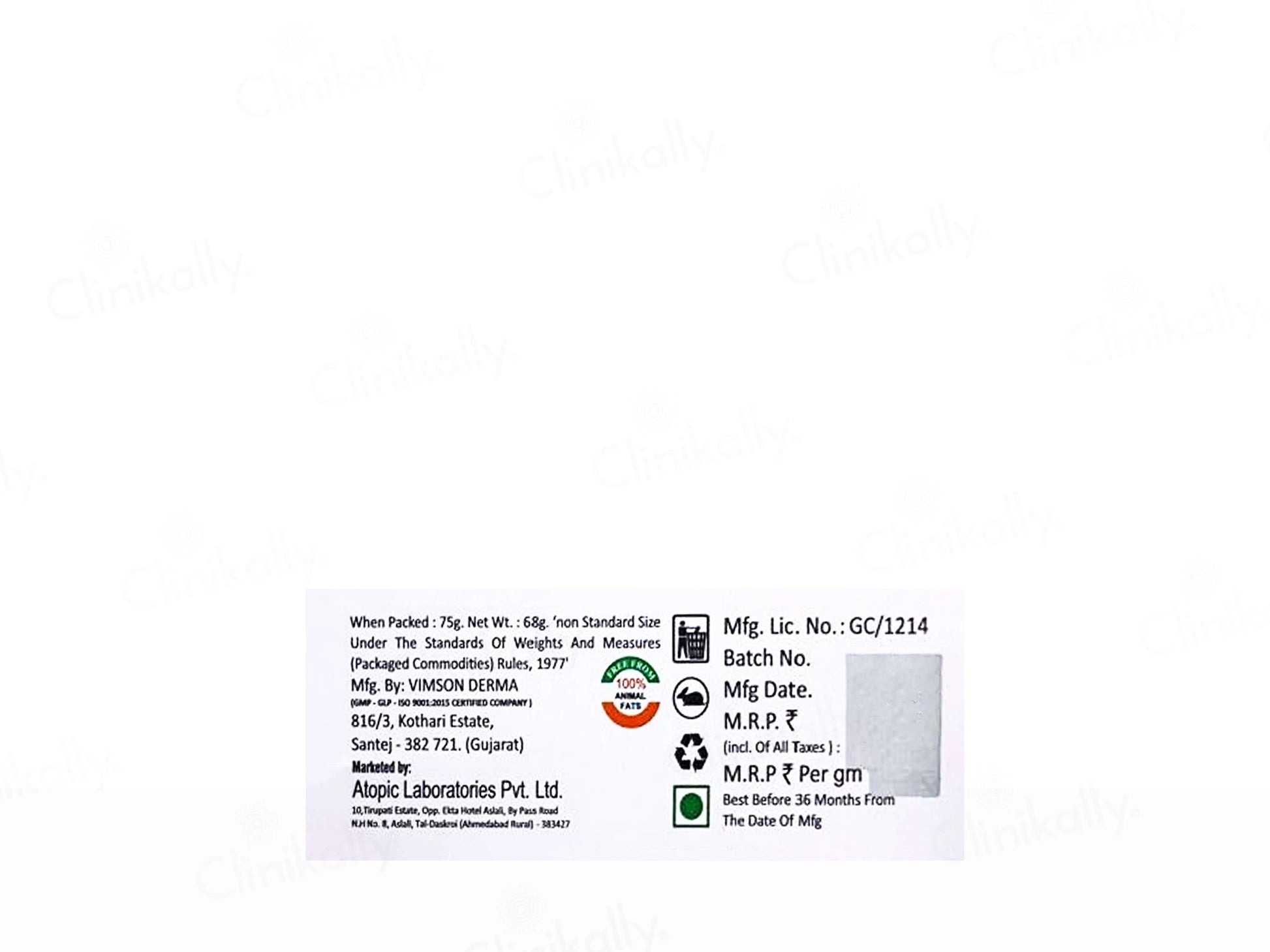 Enlle Cleansing and  Moisturising Syndet Bar