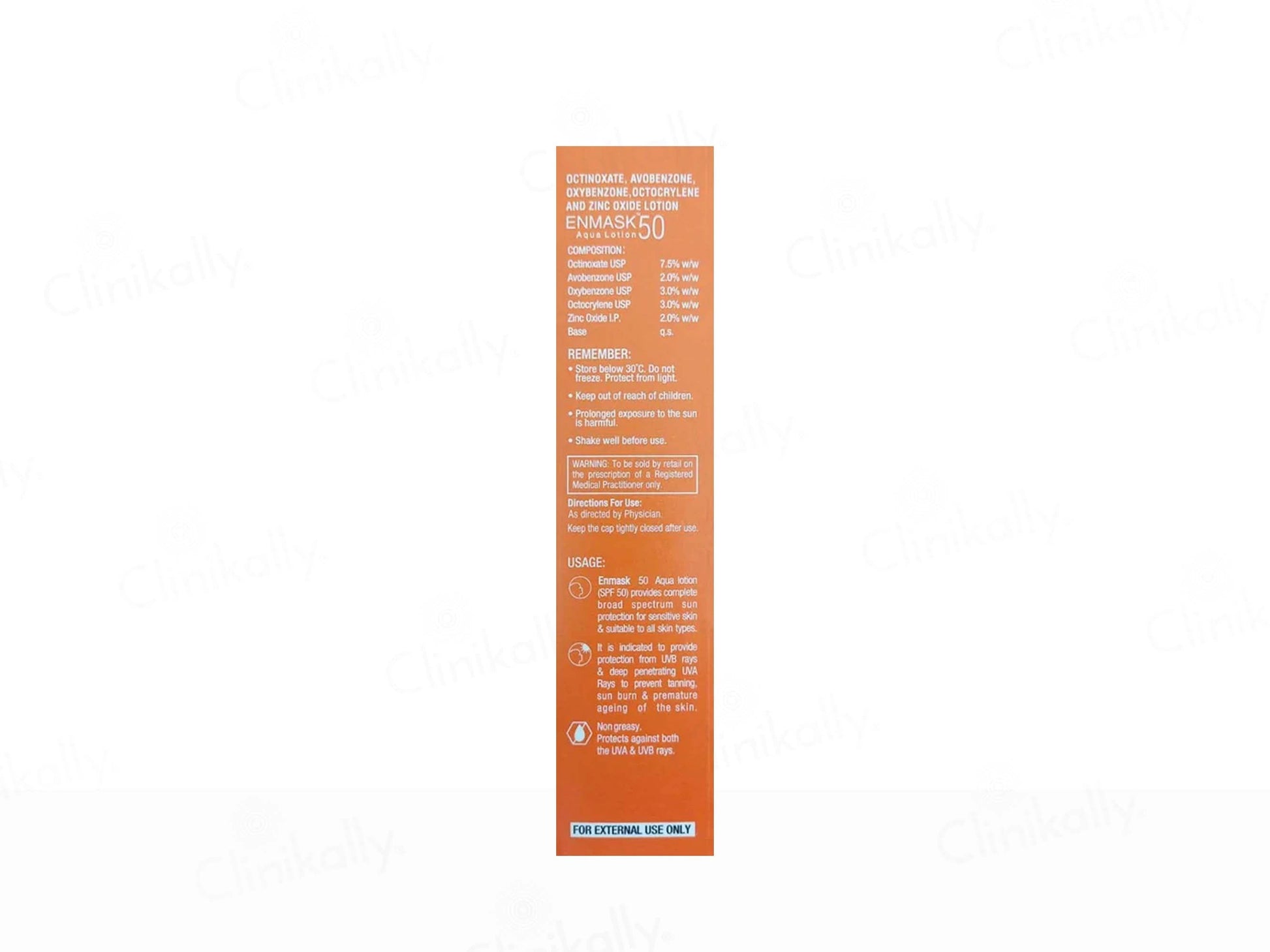 Enmask 50 Aqua Sunprotect Lotion SPF 50