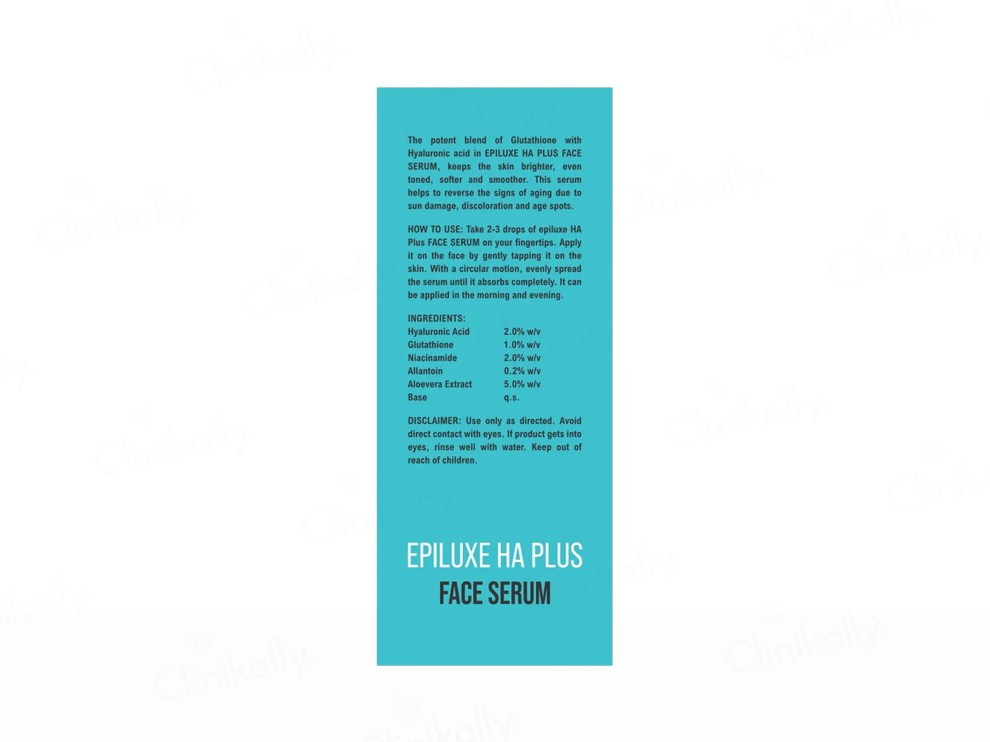 Epiluxe HA Plus Clarity Boost Face Serum