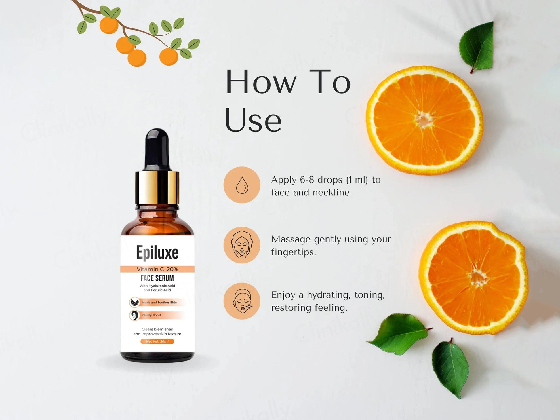 Epiluxe Vitamin C 20 Percent Face Serum