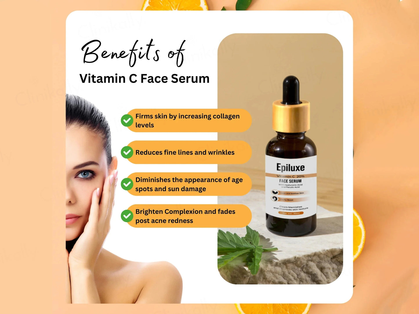 Epiluxe Vitamin C 20 Percent Face Serum