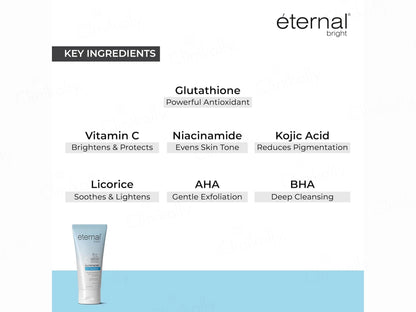 Eternal Bright C Glutathione Glo Radiance Face Wash