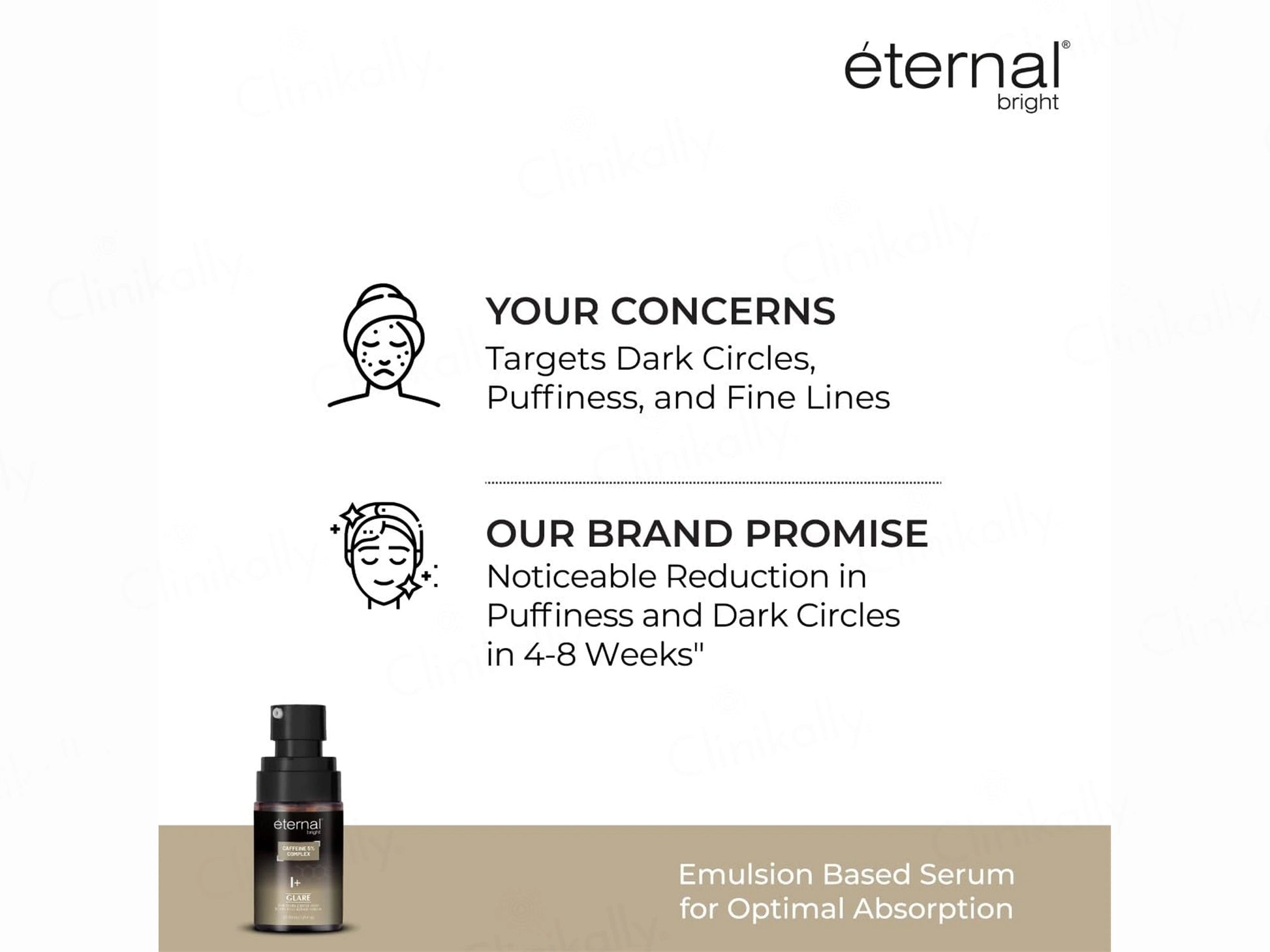 Eternal Bright Caffeine 5 Percent Complex Glare Eye Serum