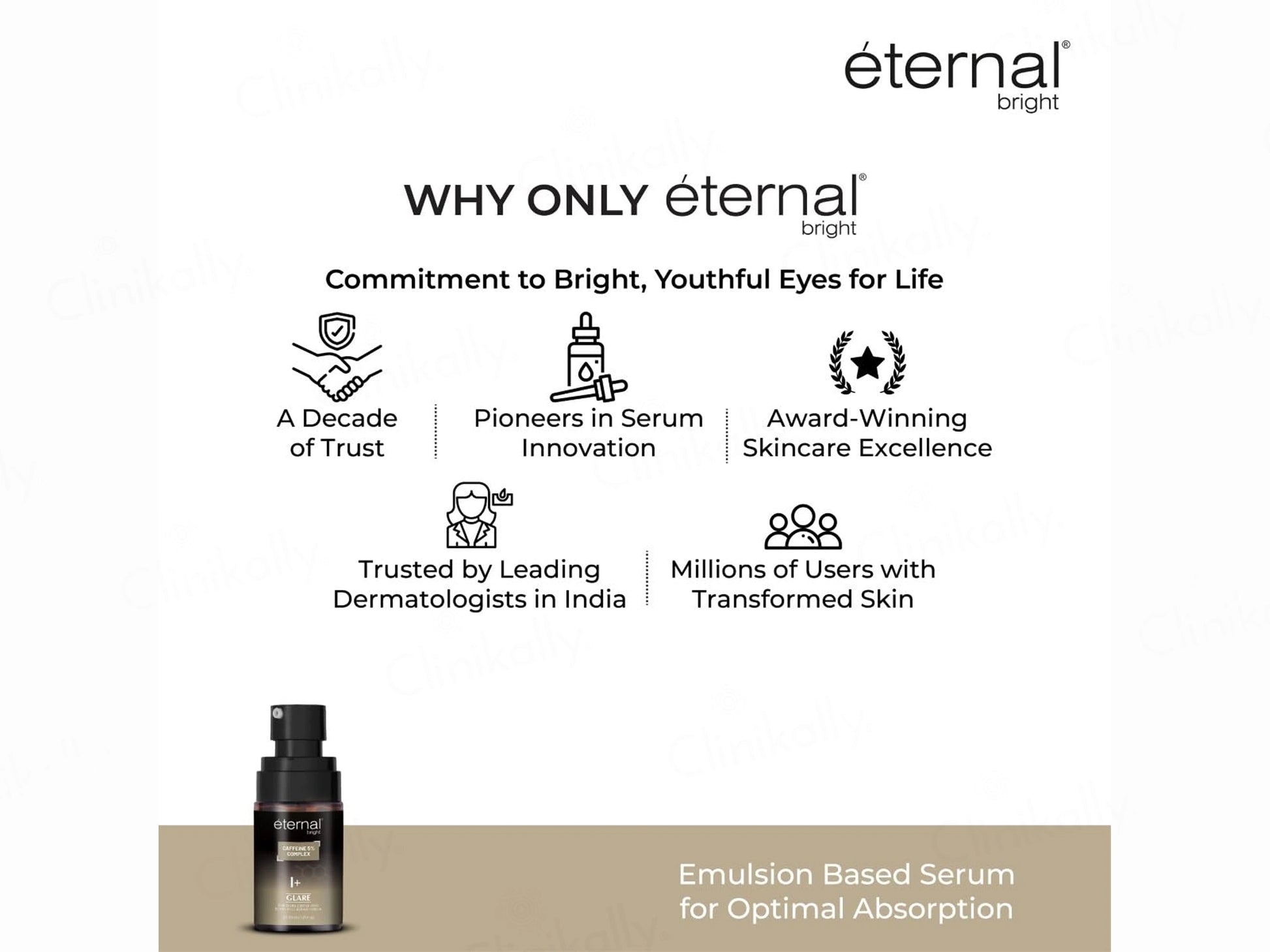 Eternal Bright Caffeine 5 Percent Complex Glare Eye Serum